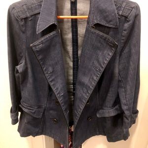 Denim style blazer